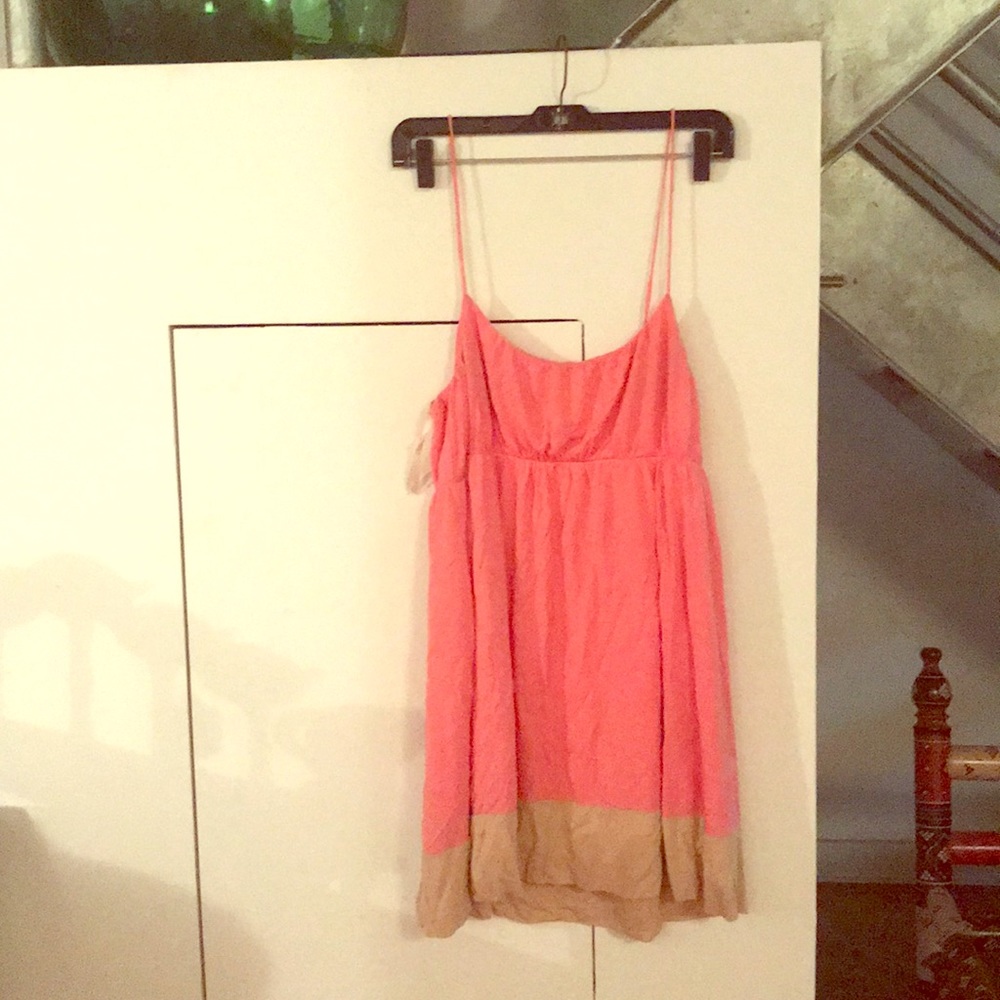 Soft pink tank dress
